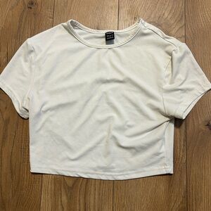 SHEIN Cream Crop Top